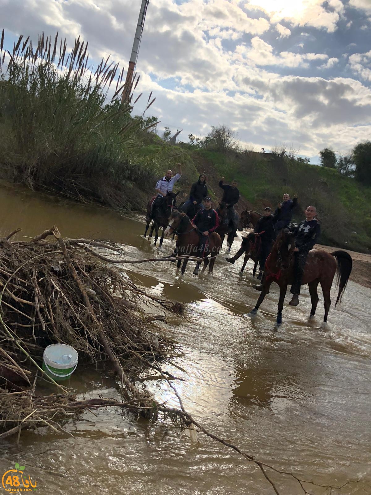 صور: مجموعة من شباب مدينة يافا تستهويهم رياضة الفروسية وركوب الخيل 